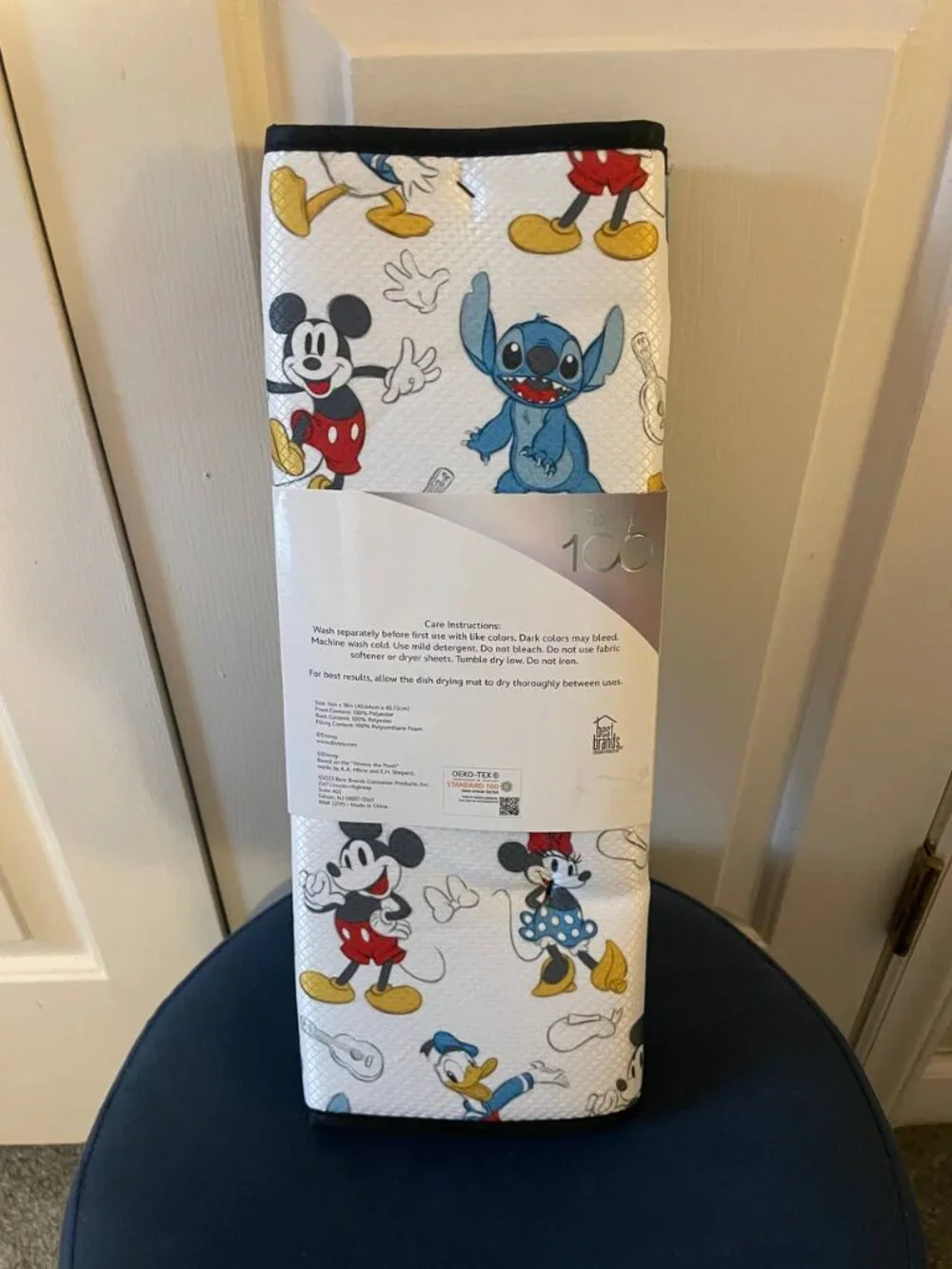 NWT Disney 100 Mickey Mouse & Friends 2-Pack Dish Drying Mats | Kidcore Kitchen